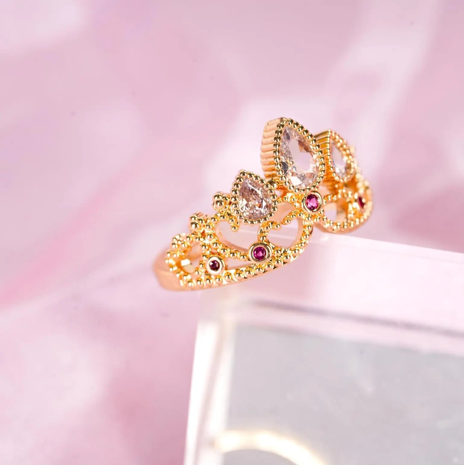 Bague Couronne Ajustable d'une Princesse Aventurière Lumineuse Dream Story