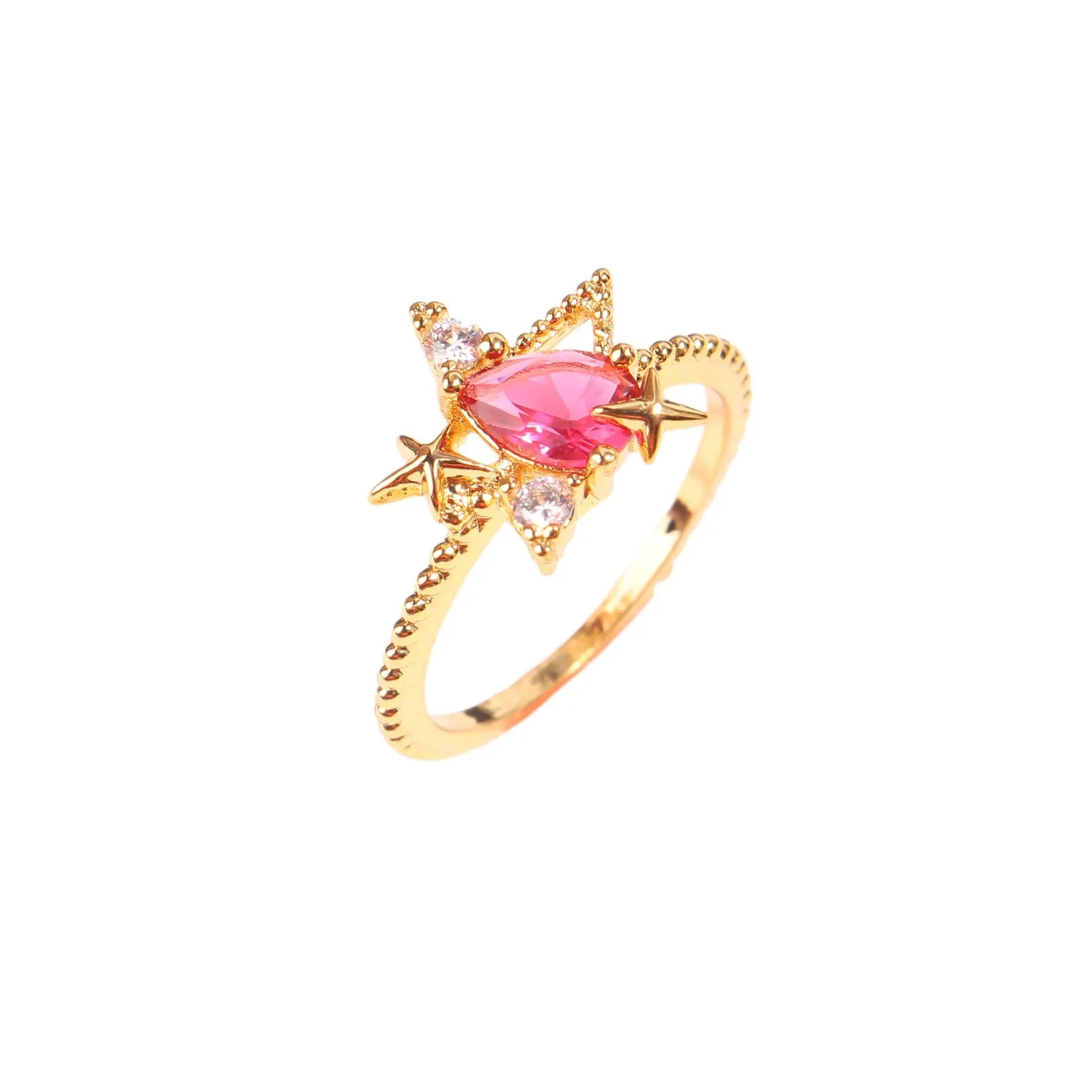 Bague avec combinaison étoile et lune Dream Story