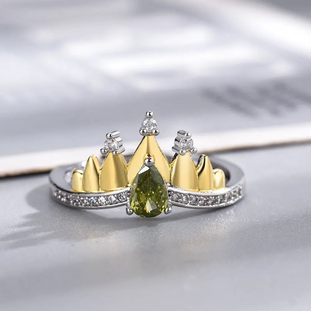 Bague couronne d'une princesse visionnaire déterminé Dream Story