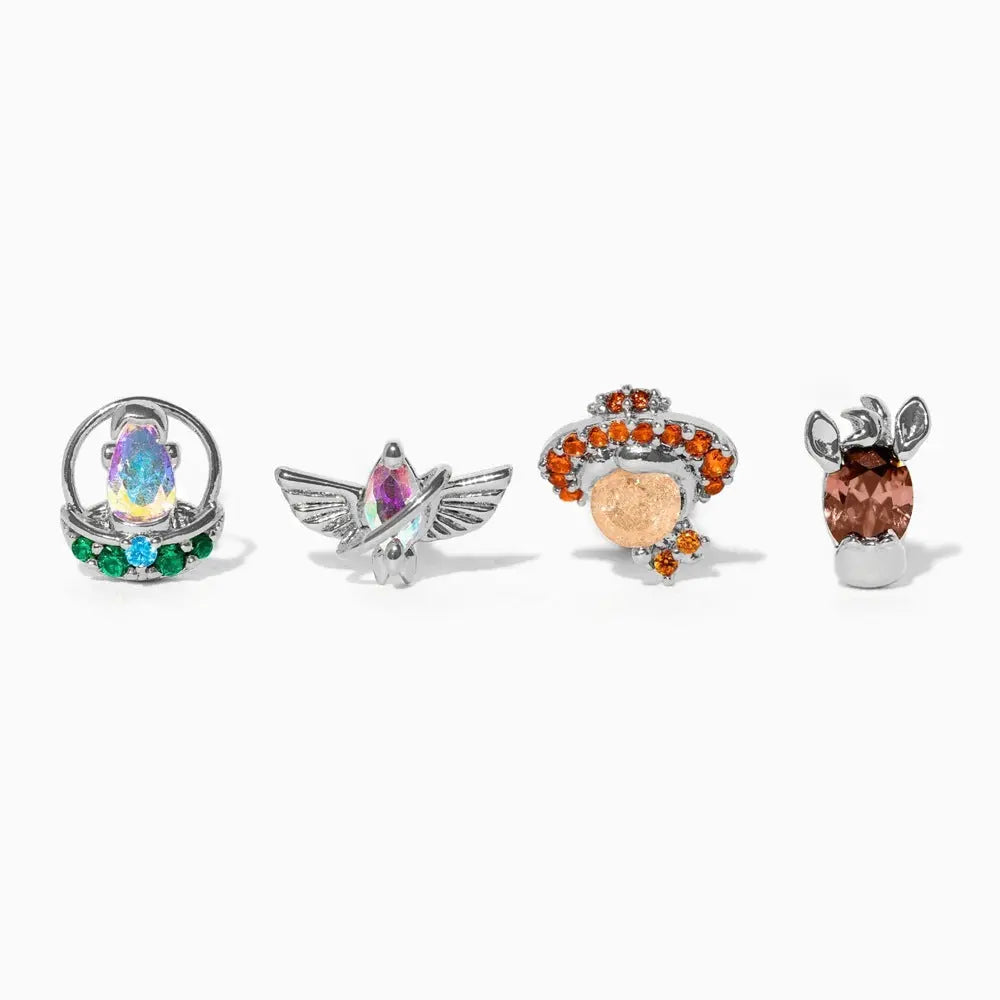 Lot de 4 boucles d'oreilles de nos amis préférés Dream Story