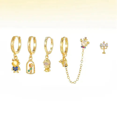 Lot de 6 boucles d'oreilles d'une Princesse Intelligente et Audacieuse Dream Story