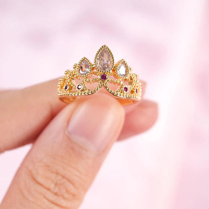 Bague Couronne Ajustable d'une Princesse Aventurière Lumineuse Dream Story