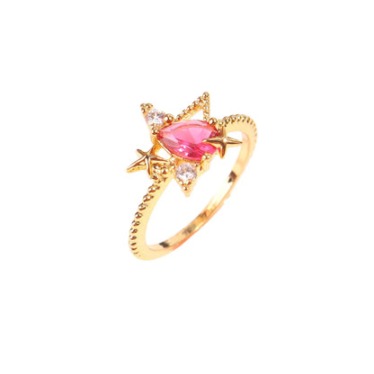 Bague avec combinaison étoile et lune Dream Story