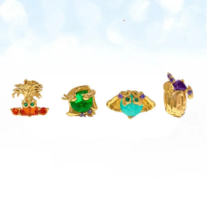 Lot de 4 boucles d'oreilles des émotions intérieures adolescentes Dream Story