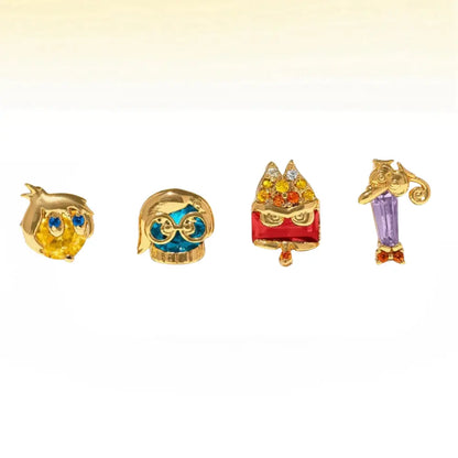 Lot de 4 boucles d'oreilles des émotions intérieures enfants Dream Story