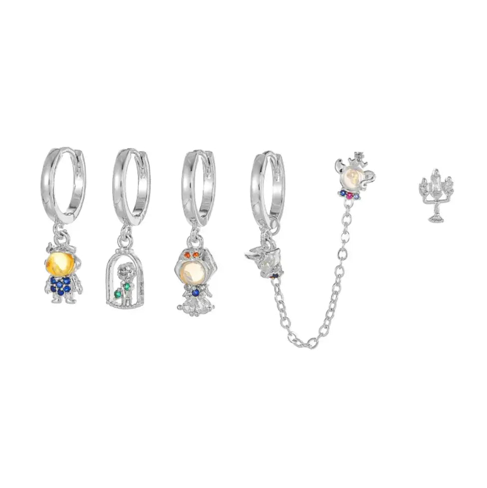 Lot de 6 boucles d'oreilles d'une Princesse Intelligente et Audacieuse Dream Story