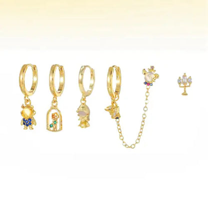 Lot de 6 boucles d'oreilles d'une Princesse Intelligente et Audacieuse Dream Story