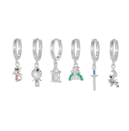 Lot de 6 boucles d'oreilles d'une guerrière courageuse Dream Story