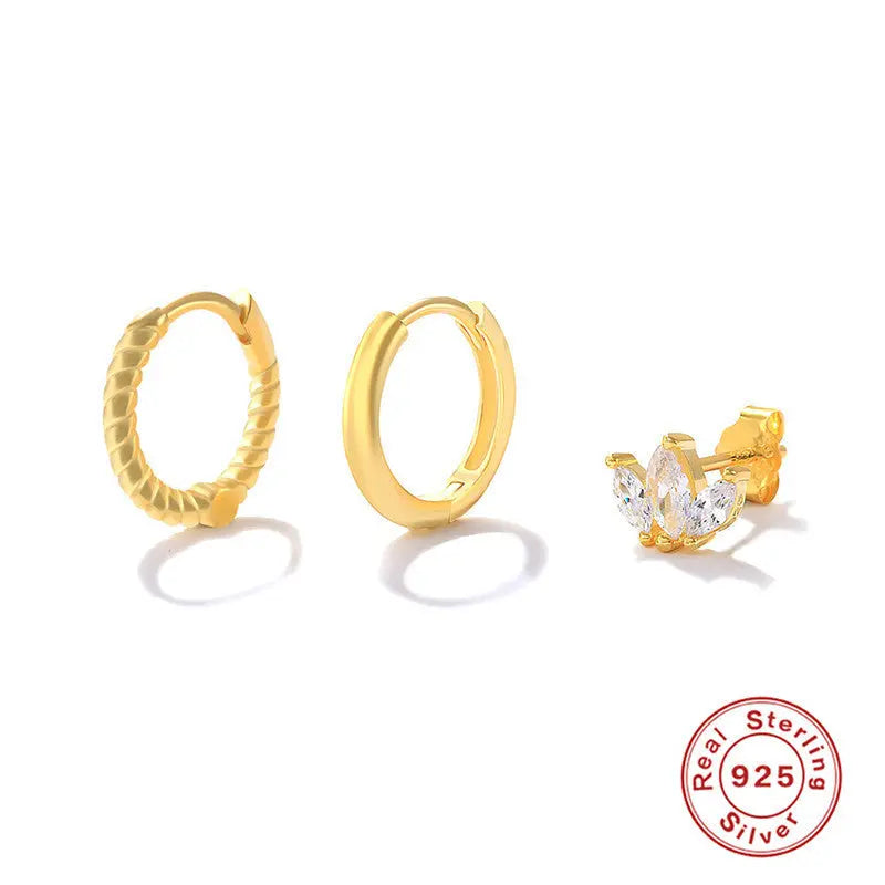 Lots de 3 boucles d'oreilles Dream Story