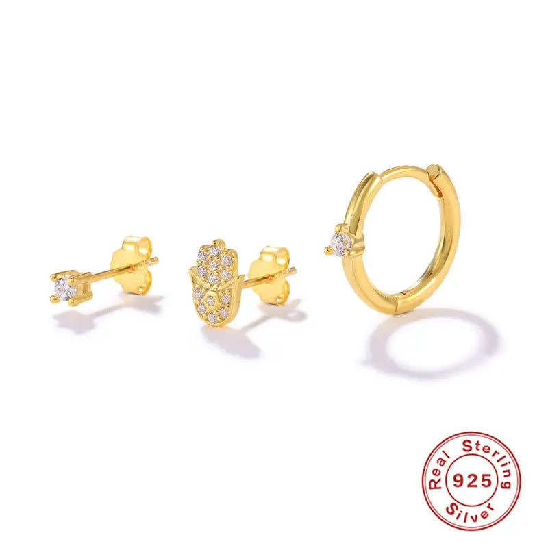 Lots de 3 boucles d'oreilles Dream Story